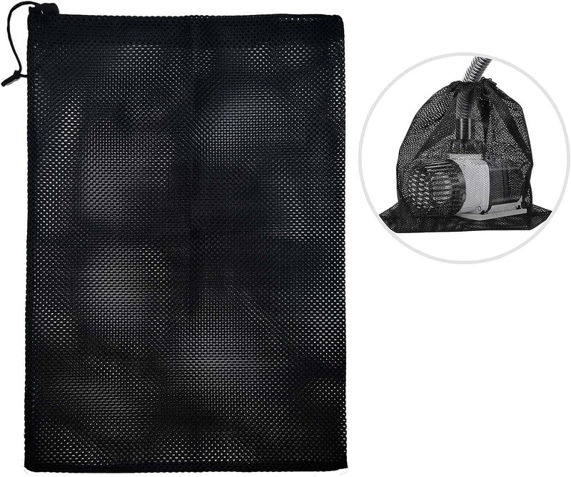 Pump Filter Mesh Bag 16”x12” Drawstring Pond Barrier Net for Fountain Pump gallery