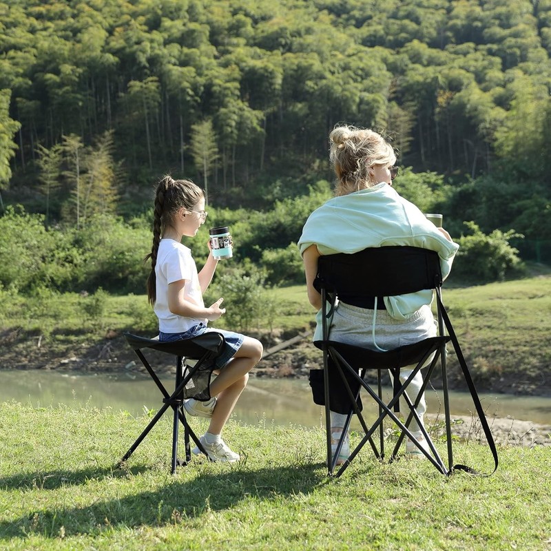 Portable Tall Folding Tripod Stool for Camping & Outdoor Adventures - 225 lbs gallery