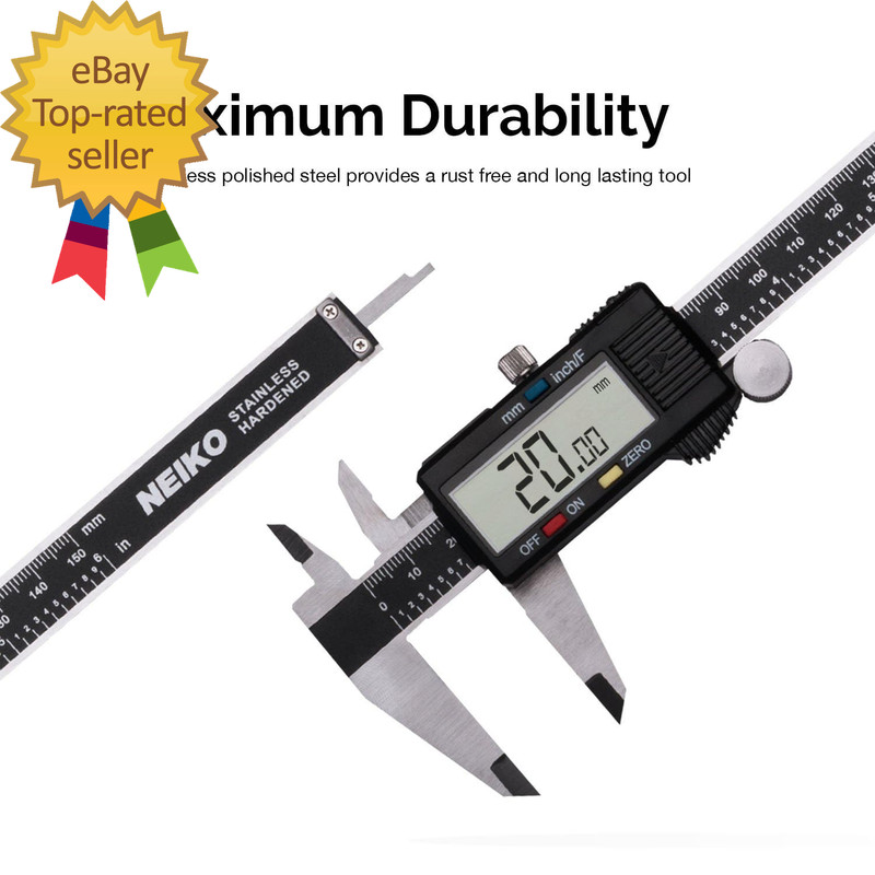 01407A Electronic Digital Caliper Measuring Tool 0 - 6 Inches Stainless Steel gallery