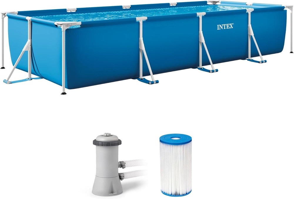 Rectangular Frame 14 Ft 9 in X 7 Ft 3 in X 33 in above Ground Pool , Swimmi