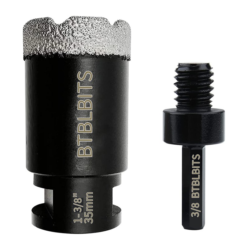 1-3/8" 35mm Diamond Core Drill Bit Hole Saw Set for Drilling Tile Ceramic Marble gallery