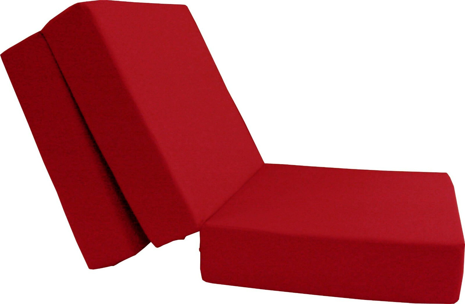 Shikibuton Trifold Foam Beds, Foldable Mats, Cushion Seats 6x27x75 Red gallery