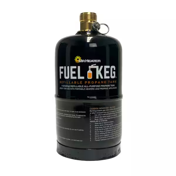 Fuel Keg 1 lb / 16 oz Empty Refillable Propane Tank gallery
