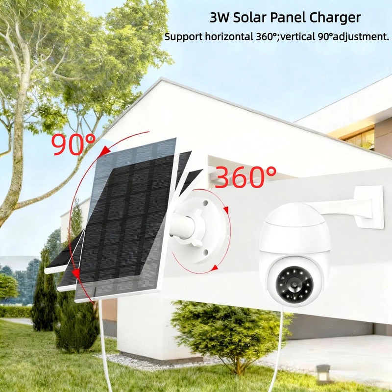 Solar Panel for Bird Feeder, 3W Continuous Power Supply with Type-C Plug for ... gallery
