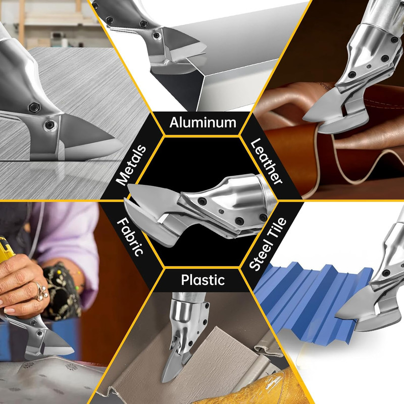 Cordless Sheet Metal Shear, Brushless Electric Metal Shears for Dewalt 20V gallery