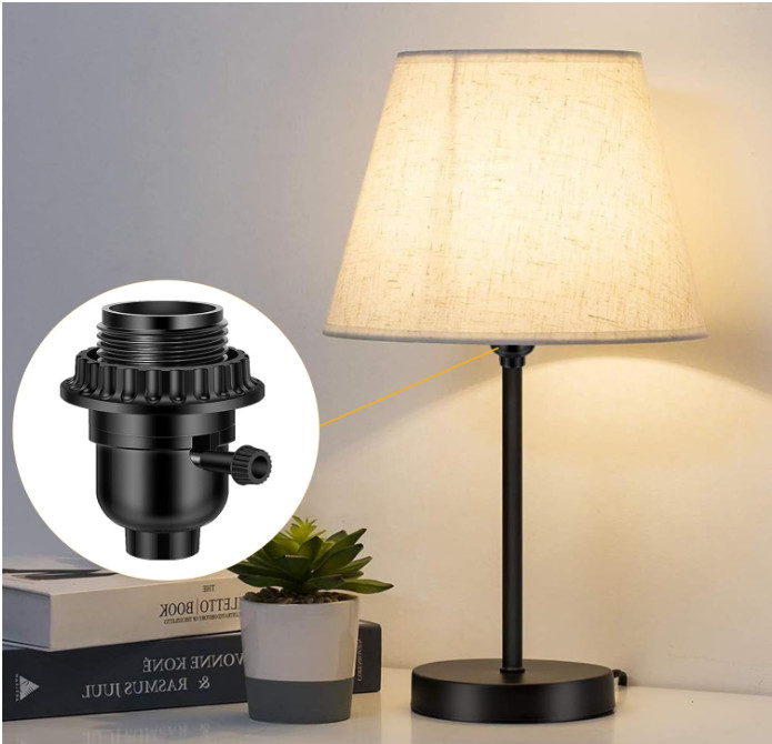 UL Listed E26 Light Socket, Threaded Lamp Socket Replacement with On/Off Switch gallery