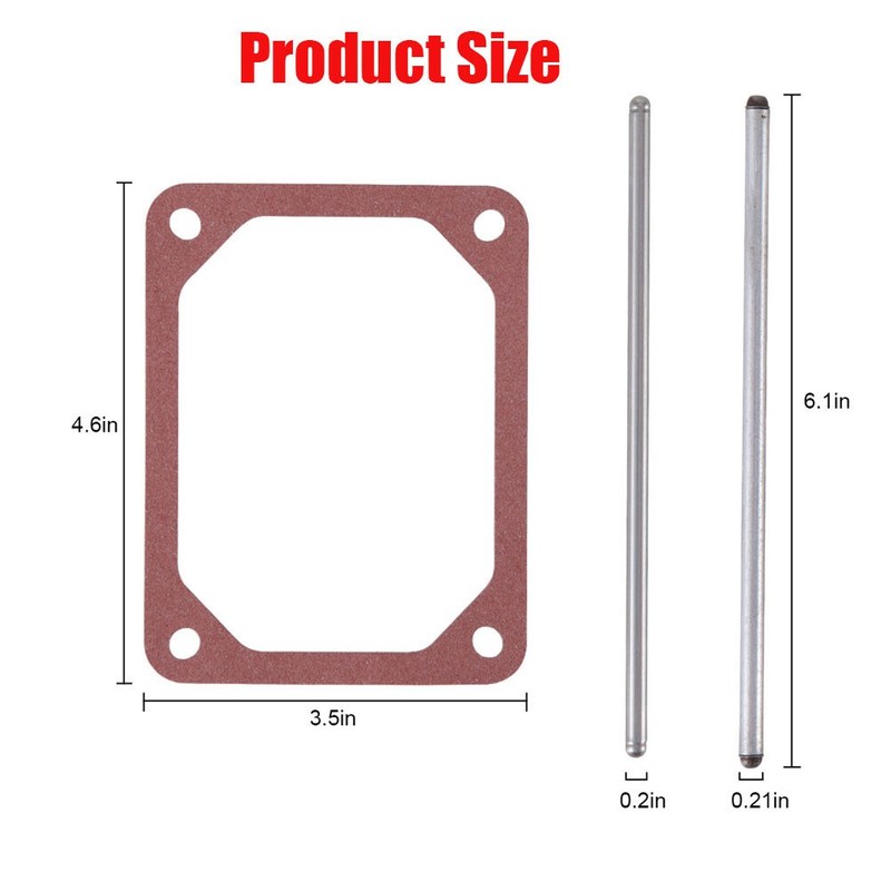 2PCS For Briggs & Stratton Push Rod Set &Valve Cover Gasket 690981 690982 690971 gallery