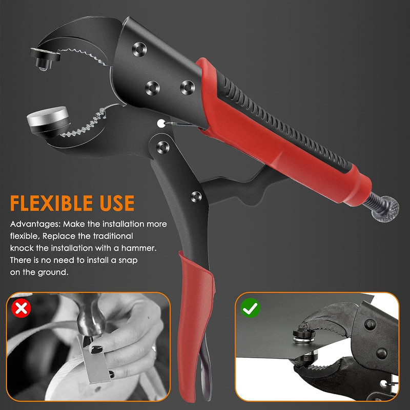 Heavy Duty Snap Fastener Adjustable Snap Pliers Tool Kit Boat Cover Fastening gallery