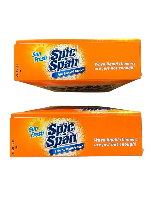 2 Spic and Span Extra Strength Powder Sun Fresh 27 OZ 1lb 11 oz NOS Discontinued gallery