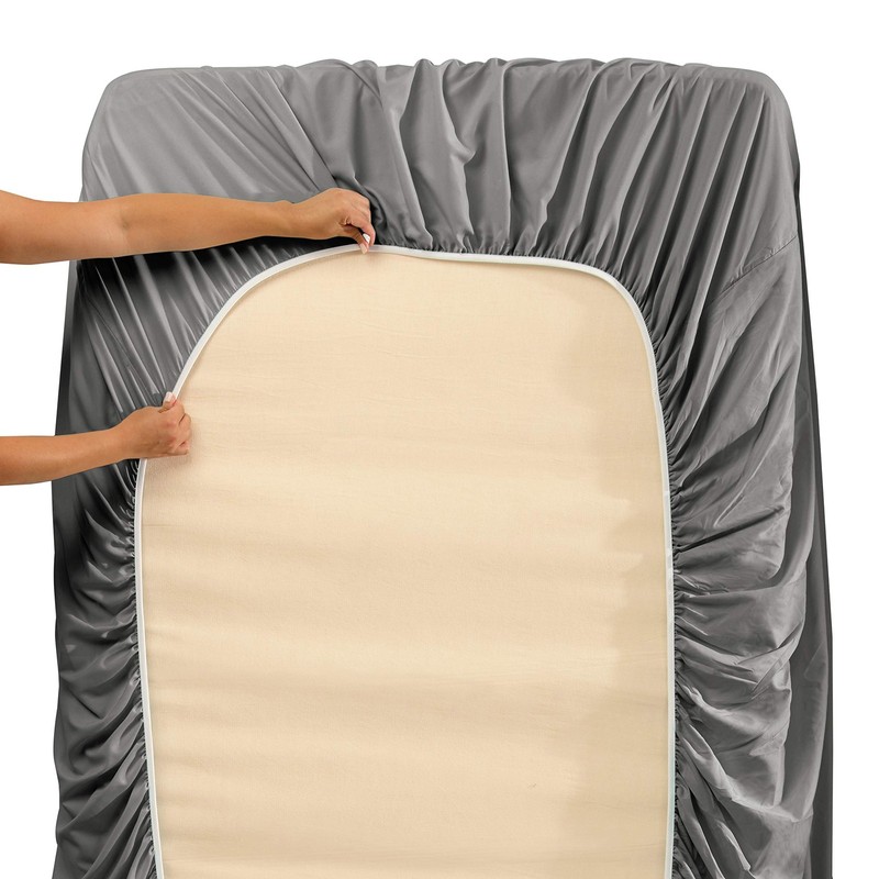 Flex Top King Sheets, 6 Piece Set - Hotel Luxury Sheets for Top Split King Be... gallery