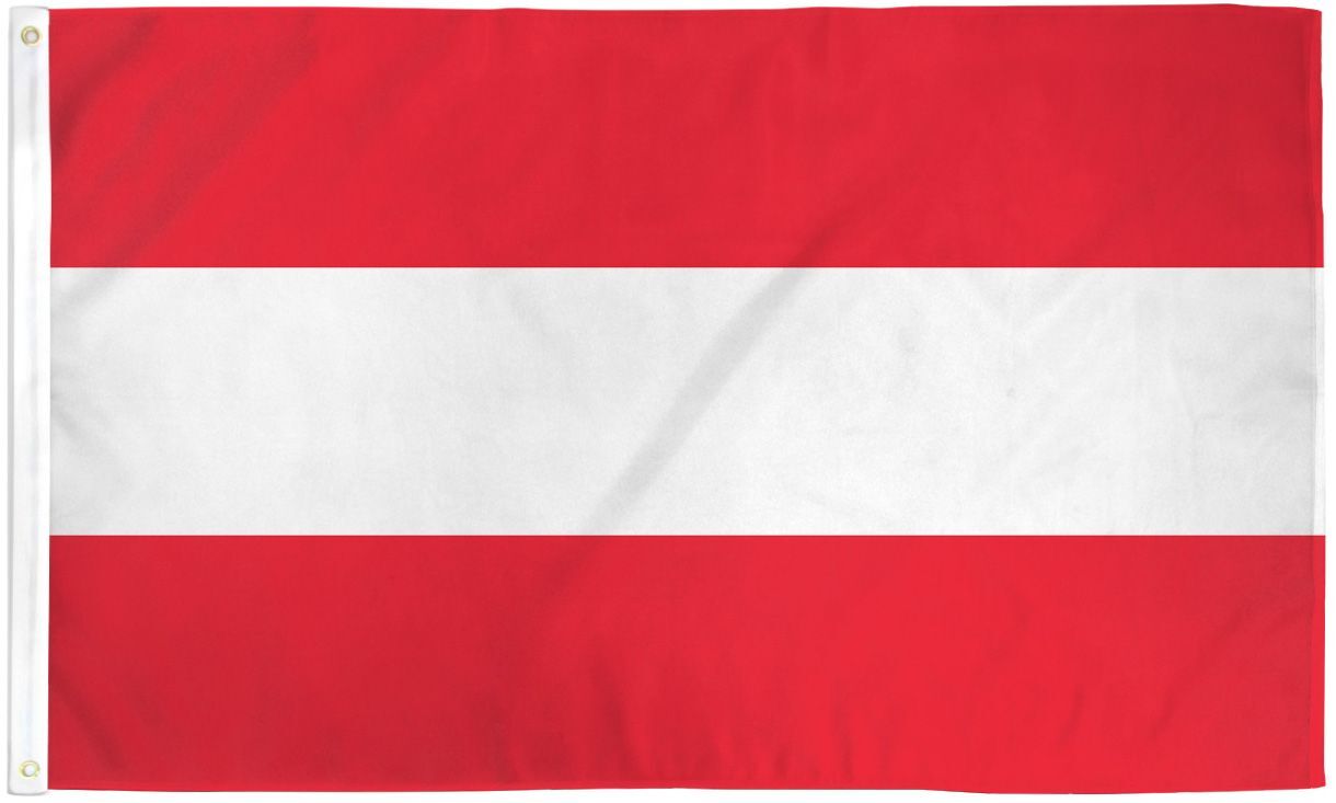 "AUSTRIA" flag 2x3 ft polyester banner sign Austrian AUS EU UN United Nations gallery