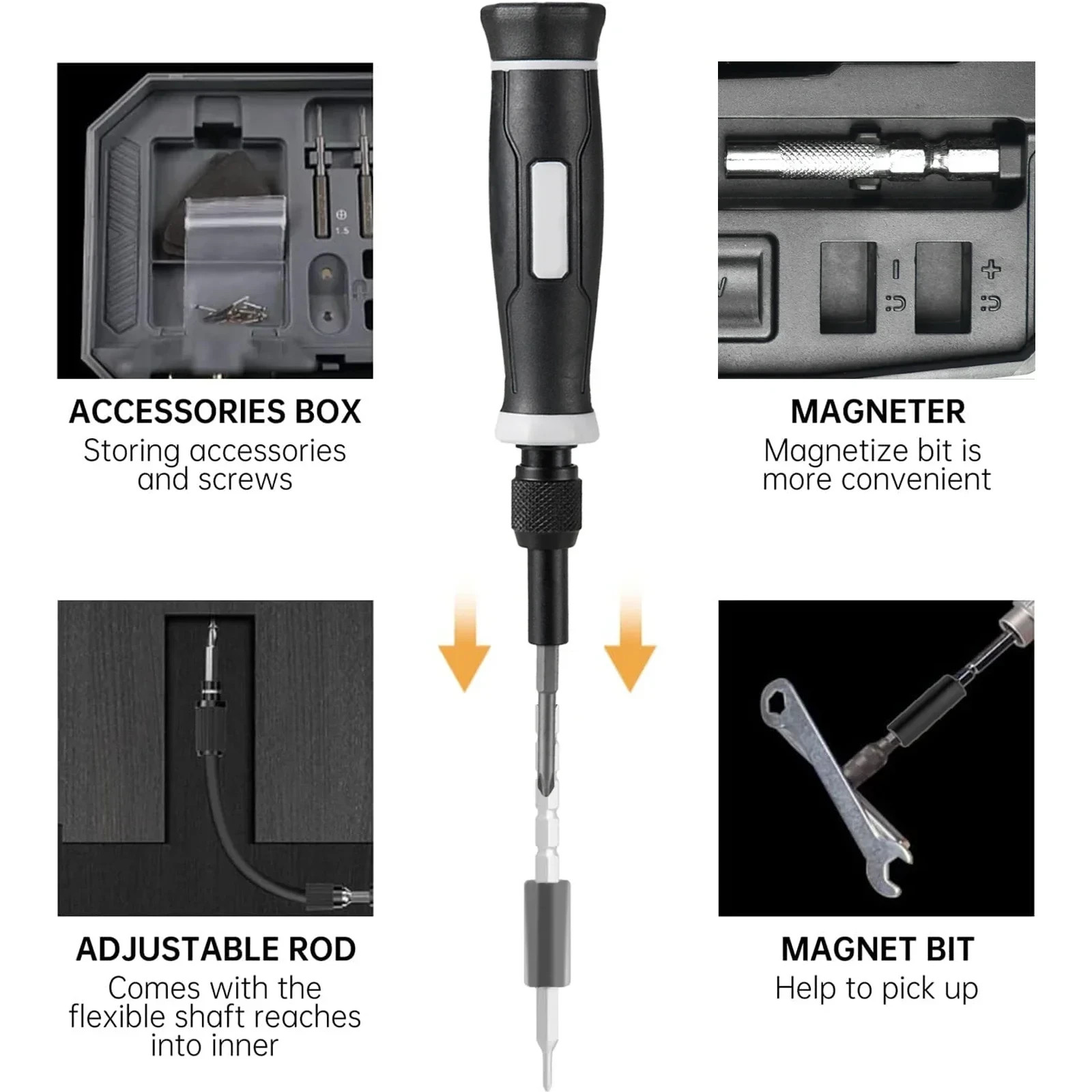 Precision Screwdriver Set 152-Piece Electronics Tool Kit with Bits Magnetic gallery