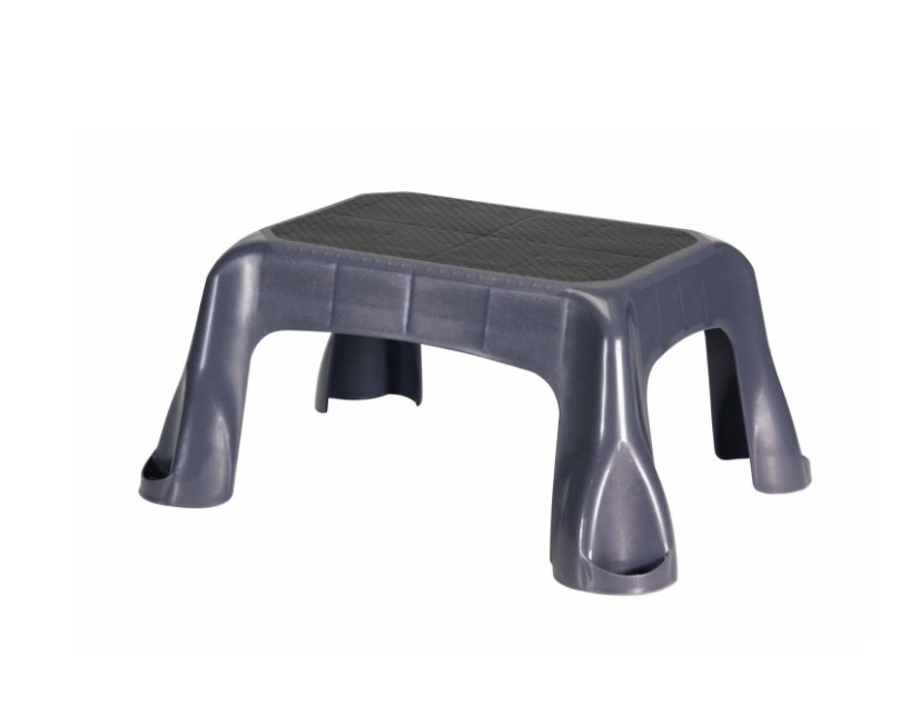 Rubbermaid Step Stool In Mold Tread 1 Step, Gray gallery