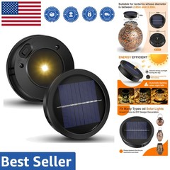High-Efficiency Solar Light Replacement Tops – 3.35in Lantern Inserts, Warm LED