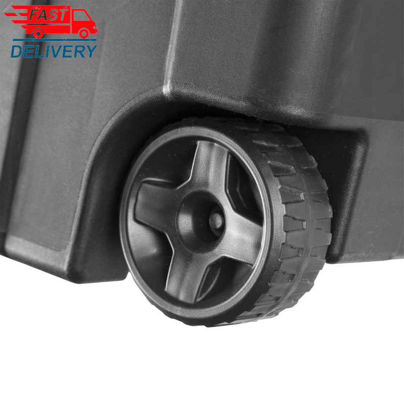 Extra Large Storage Bin, 40 Gallon Wheeled Plastic Storage, Black, Pack of 2 gallery