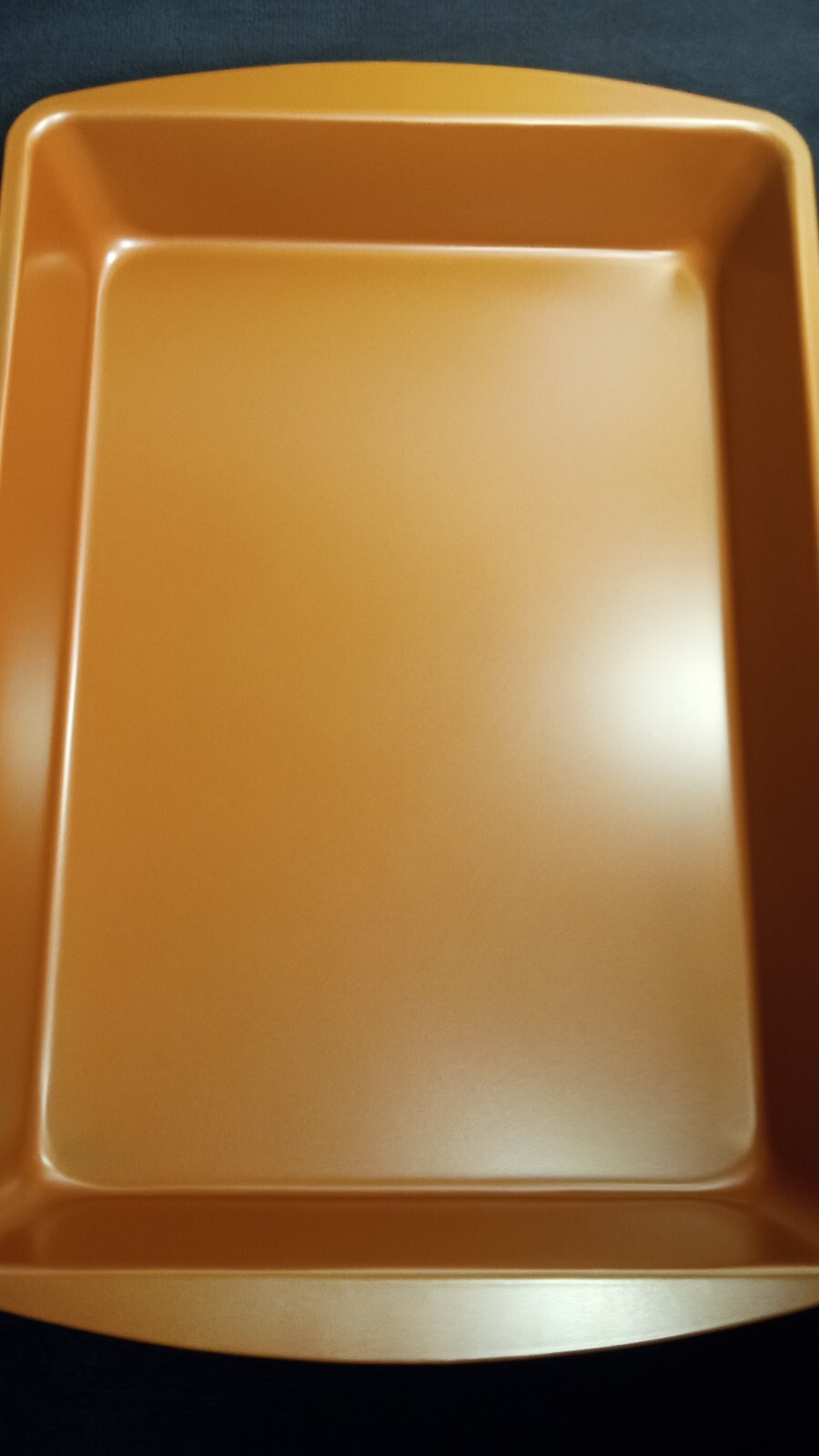 Gold Coast Non-Stick 2 Pc. Baking Set w/Plastic Cover. Copper gallery