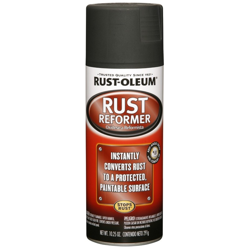 (4 Pack) Rust-Oleum Automotive Rust Reformer Flat Spray Paint, Black, 10.25 oz gallery
