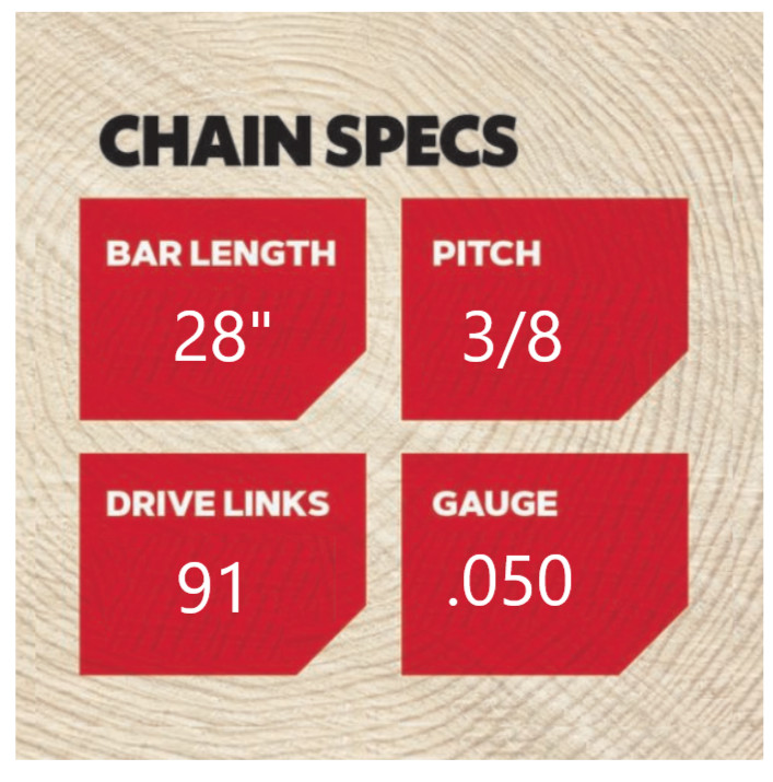 28" Bar & 2x Skiptooth Chains for Stihl MS462, MS500i, 280RNDD025 / 72EXJ091(2) gallery