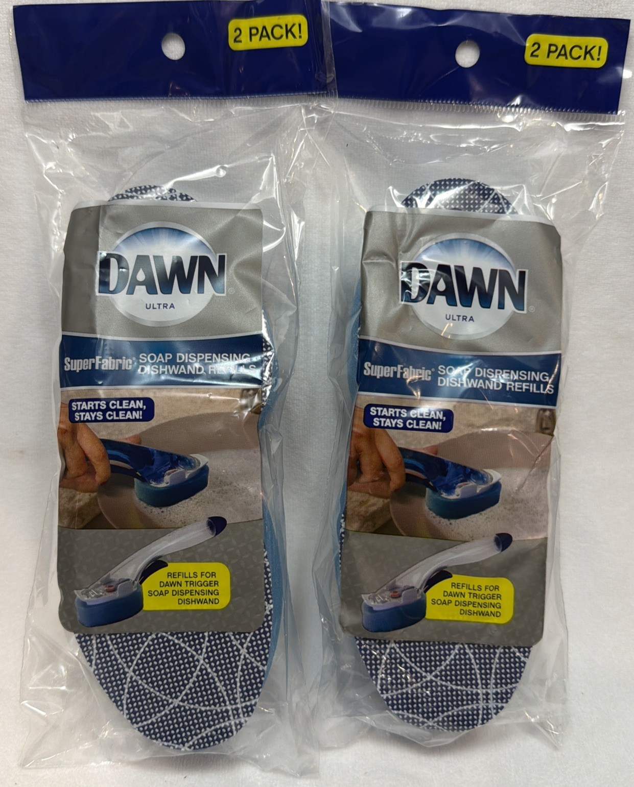 4 NOS Dawn Ultra Refill SuperFabric Sponge Scrubber for Trigger Soap Dishwand gallery