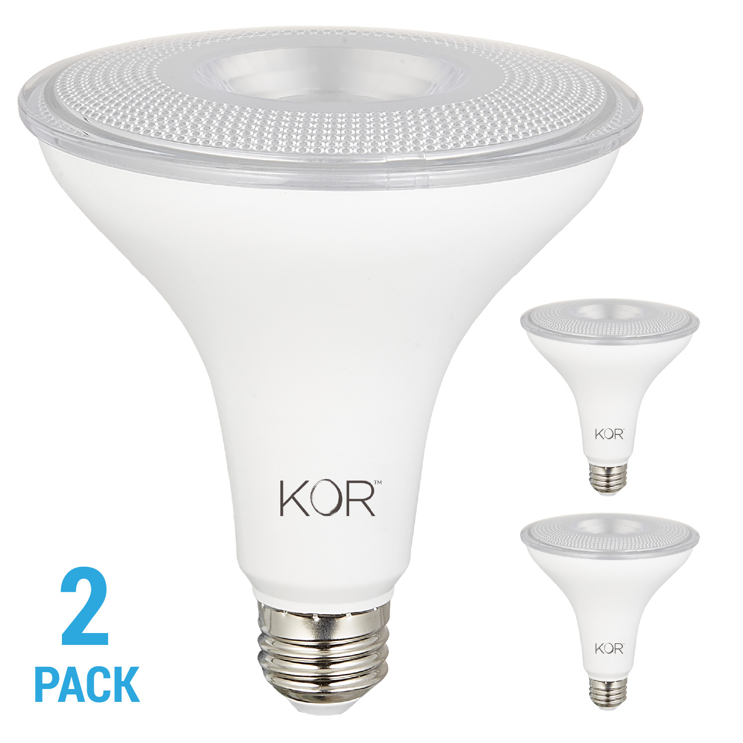 2 Pack LED 40° Flood FL 15W 100W 120V PAR38 Medium E26 Dimmable 3000K Warm White gallery