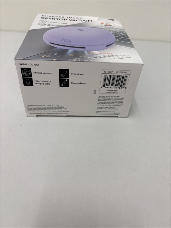 Sharper Image Desktop Cordless Handheld Vacuum Purple G30 gallery