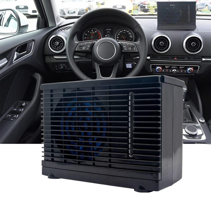 12V Car Air Condition Portable Dashboard AC Car Cooling Fan Blow Cold Air with C gallery