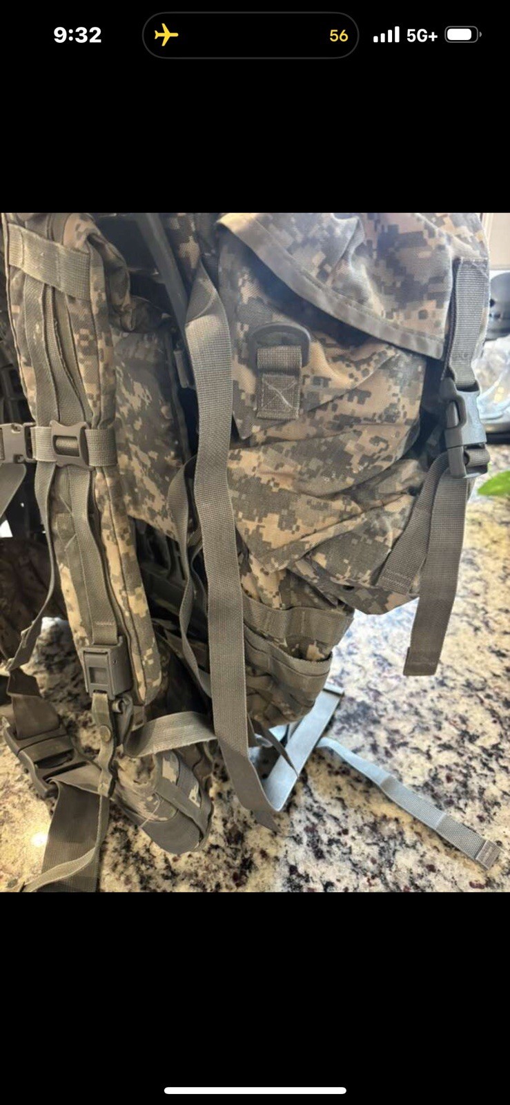 US Military Large Field Backpack With Universal Camouflage Pattern  4