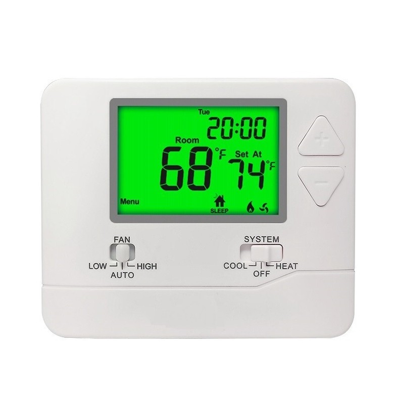 Programmable Wireless Thermostat 2Heat 2Cool Room Temperature Calibration Adjust gallery