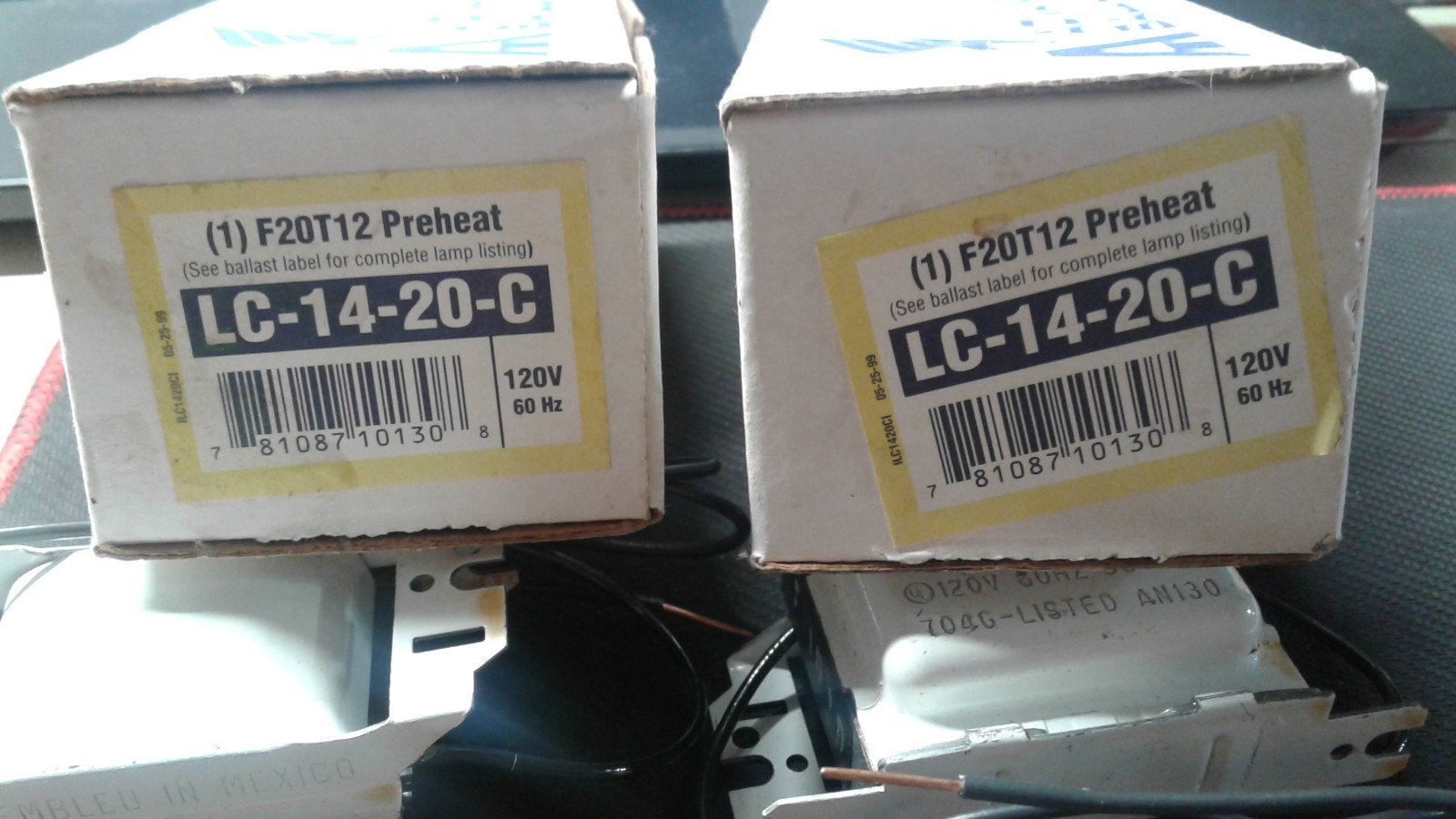 TWO ADVANCE LC1420C BALLAST F20T12 preheat gallery