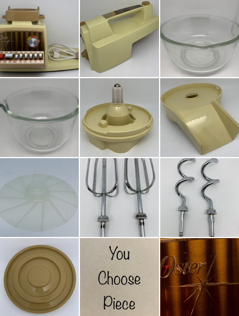 OSTER Kitchen Center REGENCY Replacement Parts CHOOSE ITEM Yellow Brown White gallery