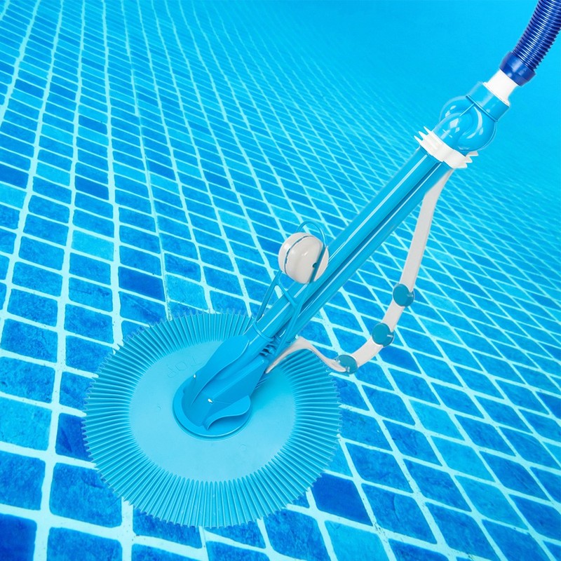 Blue Auto Pool Cleaner with 10 pcs. Durable Hose - Efficient Water Cleaning Tool gallery