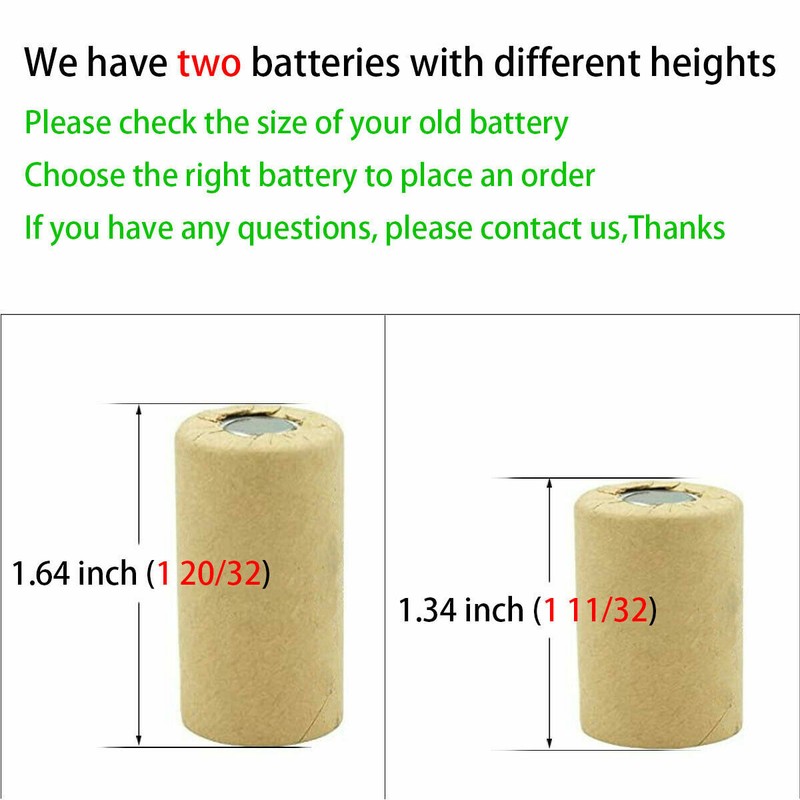 Soldering required Replacement Battery for Porter Cable 14.4V 8723 NiCD 2000mah gallery