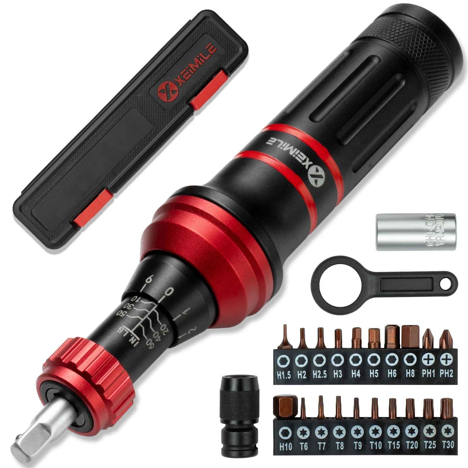 Torque Screwdriver 10-60 In.Lb, Inch Pound Torque Screwdriver Set with 1/4" Bit gallery