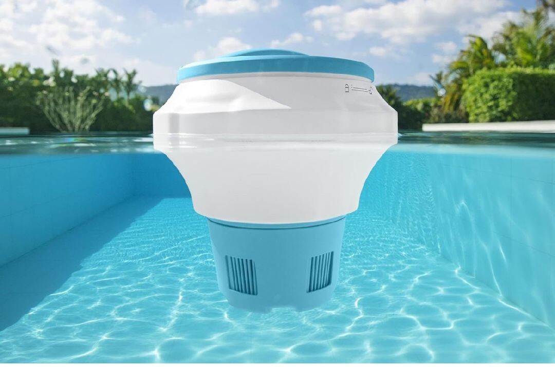 Bestway Flowclear Pool Chemical Floater With Chemguard Glove - USA-FAST SHIPPING gallery