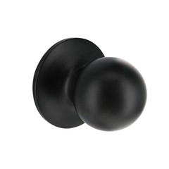 Defiant Saturn Black Adjustable Backset Hall/Closet Passage Door Knob 32T3X930B
