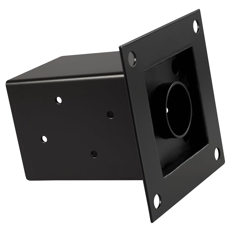 (4 PCS) 4X4 Post Anchor Base with Bottom Drainage Hole, Black Powder Coated Bra gallery