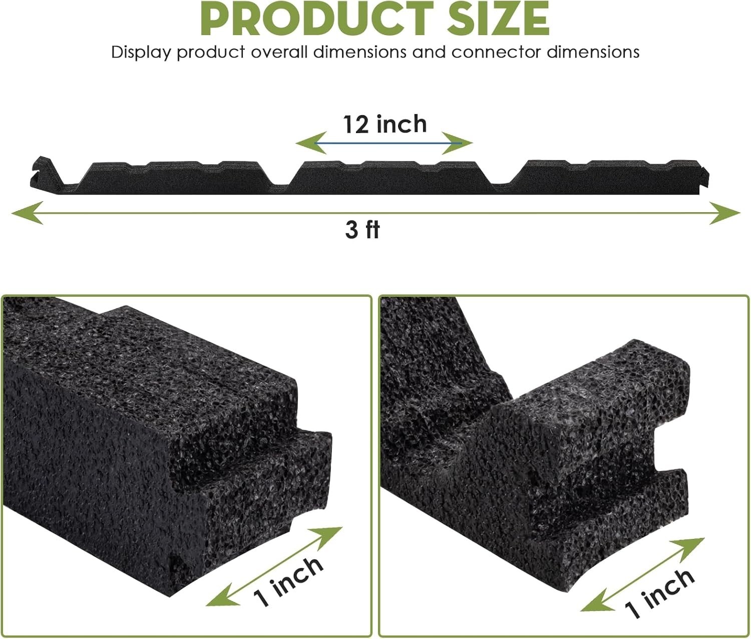 12In outside Classic Rib Profile Foam Closure Strips for Metal Roofing Panels 3 gallery