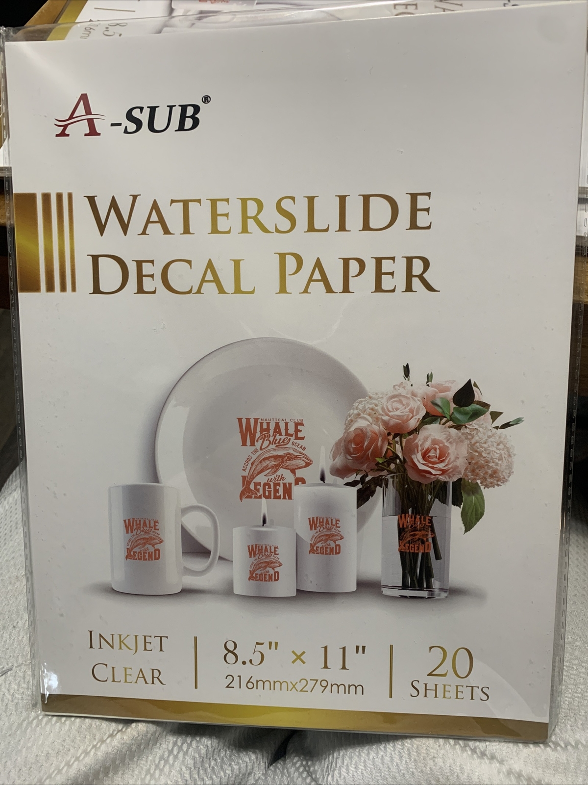 a sub waterslide decal oaoer 8.5”x11” 20 sheets per pack 6 packs gallery