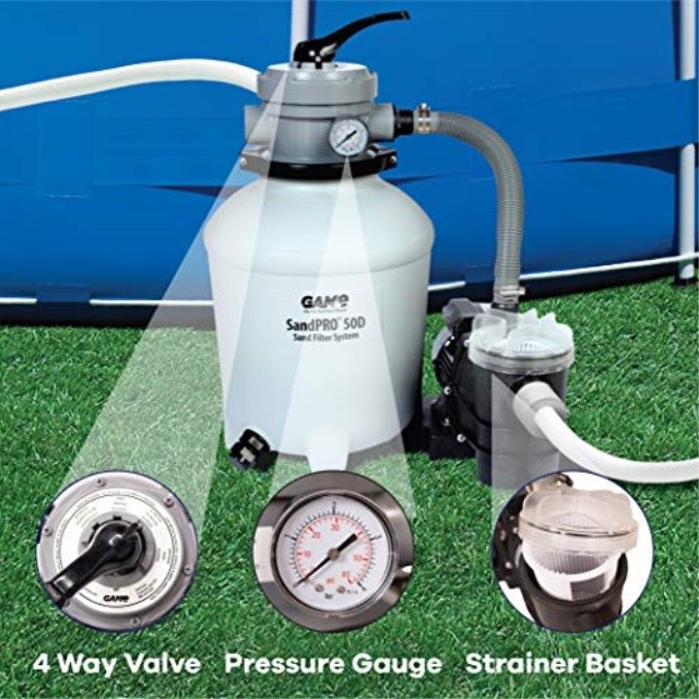 GAME 4710 SandPRO 50D Series, Complete 0.5HP Replacement Pool Sand Filter Unit gallery