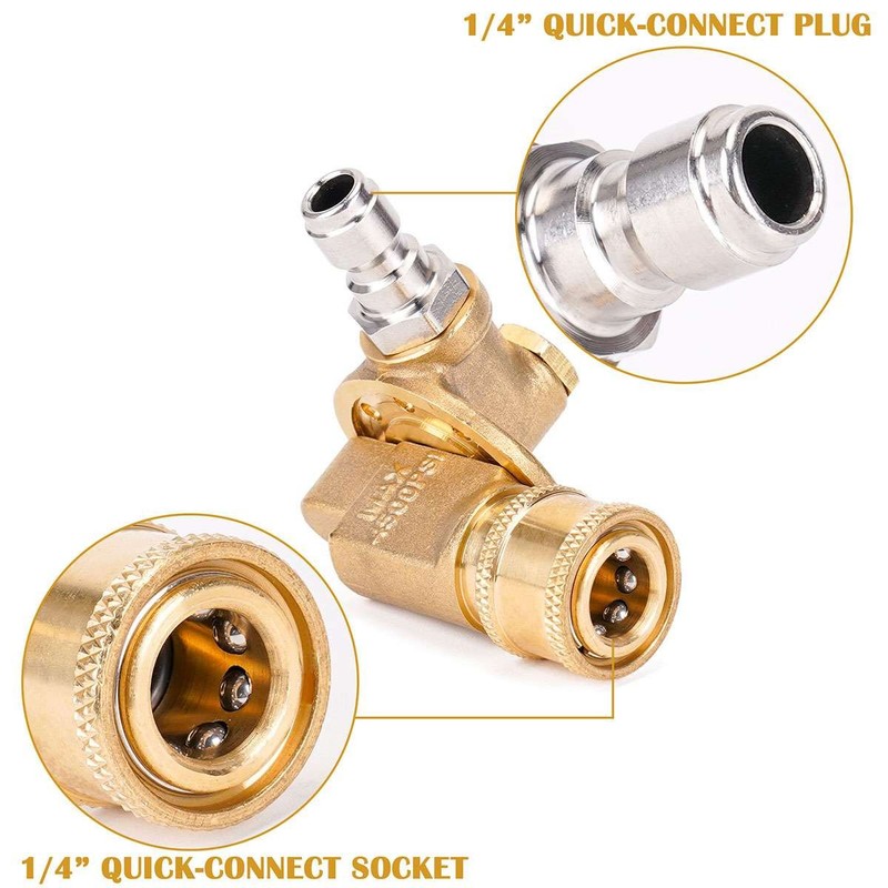 Brass Connect 1/4" Replacement Power Washer Spray Nozzle Pressure Washing Tip gallery