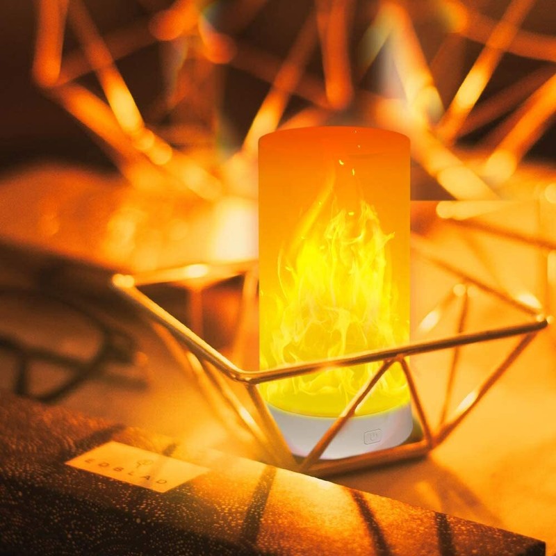 LED Flame Effect Light Flame Lamp 4 Mode USB Rechargeable Fire Light Lantern gallery