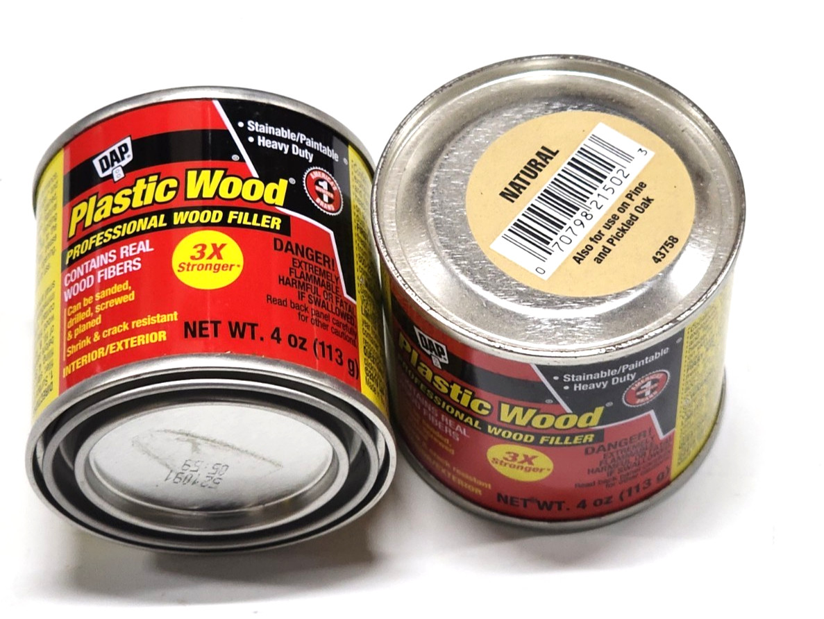 2- 4 Oz. Cans DAP Plastic Wood Professional Wood Filler 3X NATURAL Color gallery