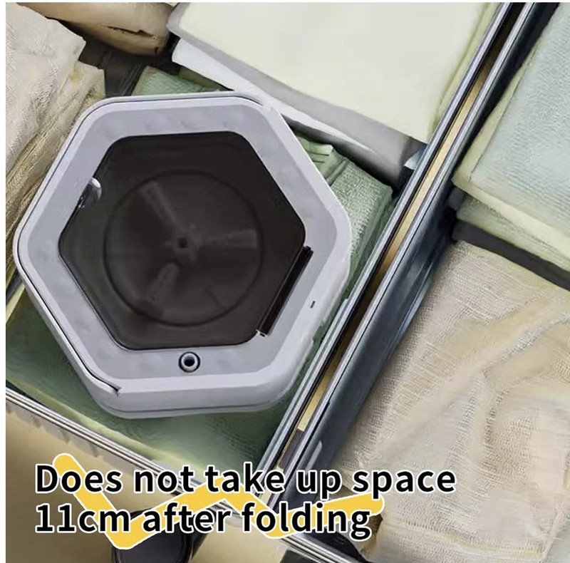 Portable Foldable Mini Top-Loading Washing Machine w/ Drain Hose gallery