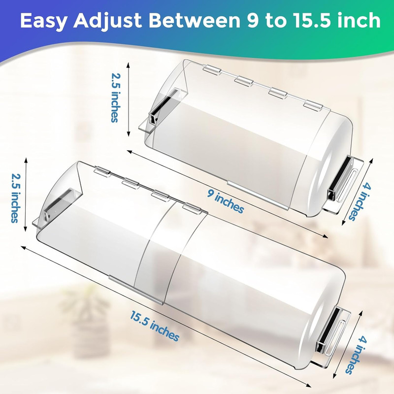 2 Pack Adjustable Air Vent Deflector-9”To15.5” Magnetic Floor Vent Covers for AC gallery