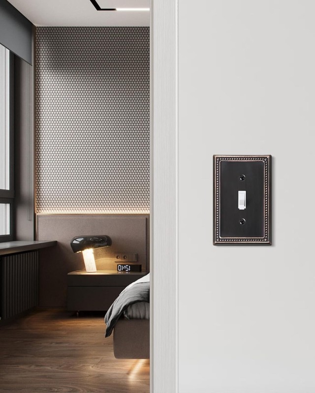 6-Pack Single Toggle Light Switch Cover Plate, Pearls Decorative Switch Plate gallery