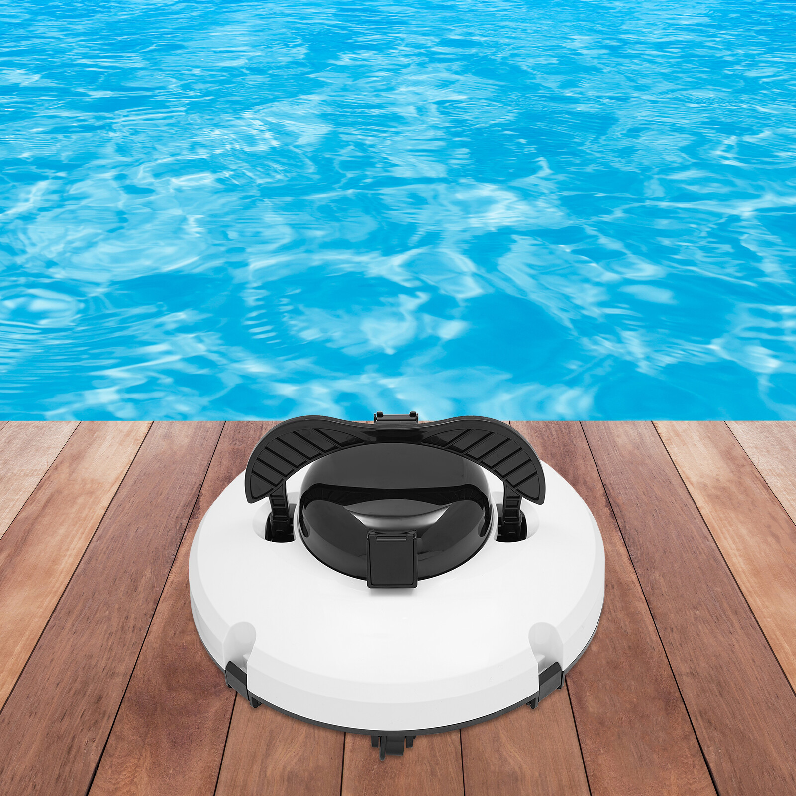 Robotic Cordless Pool Vacuum Cleaner Automatic Pool Robot Cleaner Swimming Pool gallery