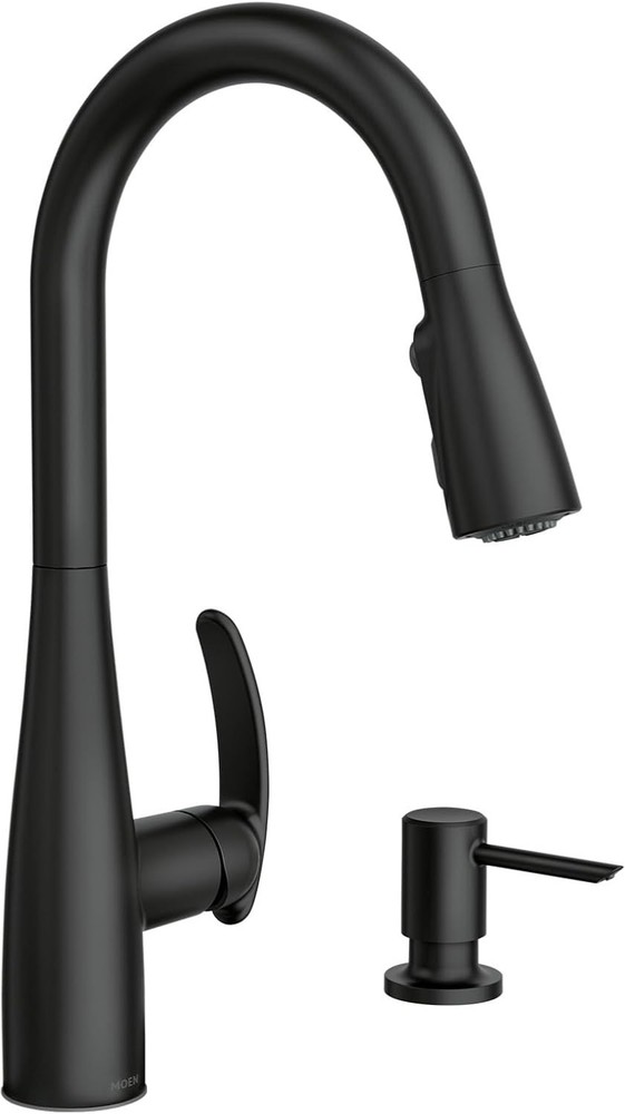 Moen One-Handle High Arc Pulldown Kitchen Faucet w/ Soap Dispenser
