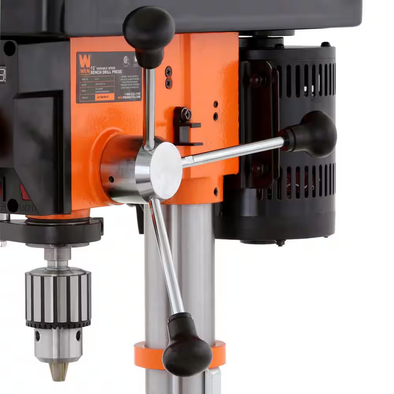 5-Amp 12 In. Variable Speed Cast Iron Benchtop Drill Press with Laser, Work Ligh gallery