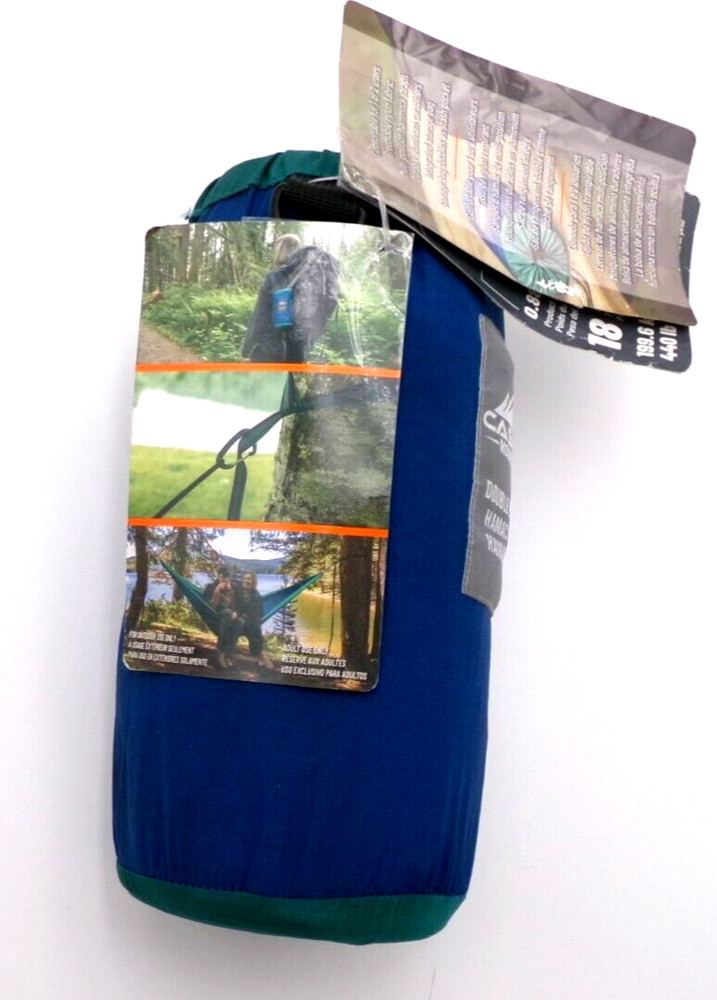 Cascade Mountain Tech Camping Hammock 2 Person Portable Nylon Outdoor