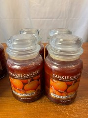 Yankee Candle Spiced Pumpkin Fall Halloween Large 22 oz Jar Candle New!